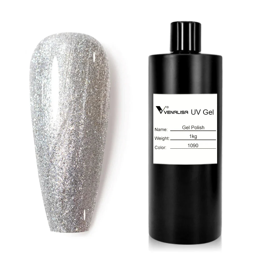 #1004 Nude PinkJelly 1kg Big Volume VENALISA Wholesale Super Quality Soak Off UVLED Semi Permanent Pastel Varnish Nail Salon Use