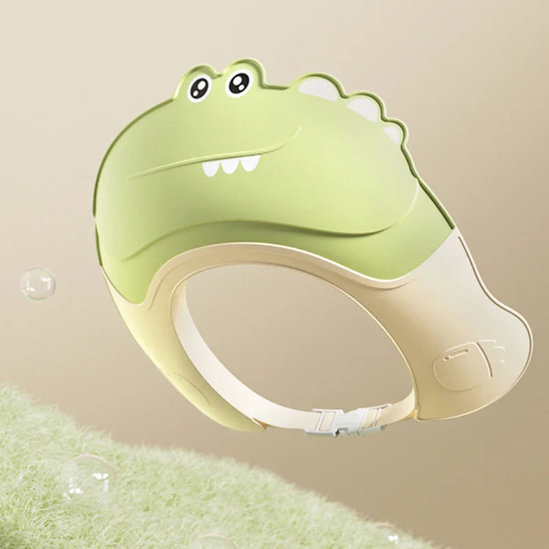 Baby Shampoo Cap Cute Cartoon Waterproof Baby Bath Hat Kids Ear Protector Adjustable Shampoo Artifact Soft Newborn Shower Cap