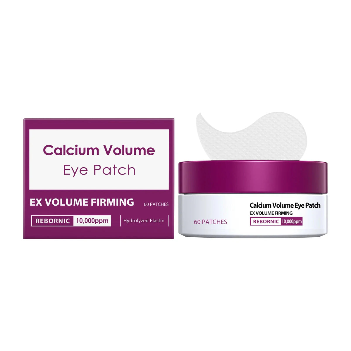 Calcium Volume Eye Patch For Anti-Puffiness Remove Eye Dark Circle Reduce Fine Lines Moisturizing Rejuvenating Firming Eye Masks