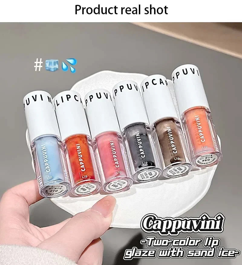 Clear Grey Purple Lip Gloss Temperature Changing Waterlight Mirror Lip Glaze Crystal Tint Plumper Moisturizing Lip Oil Makeup