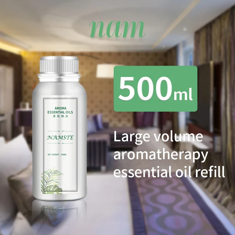 500ML Air Freshener Essential Oil Diffuser Refill Air Purifier for Hotels Electric Aromatic Oasis Humidifier Car Smoke Generator