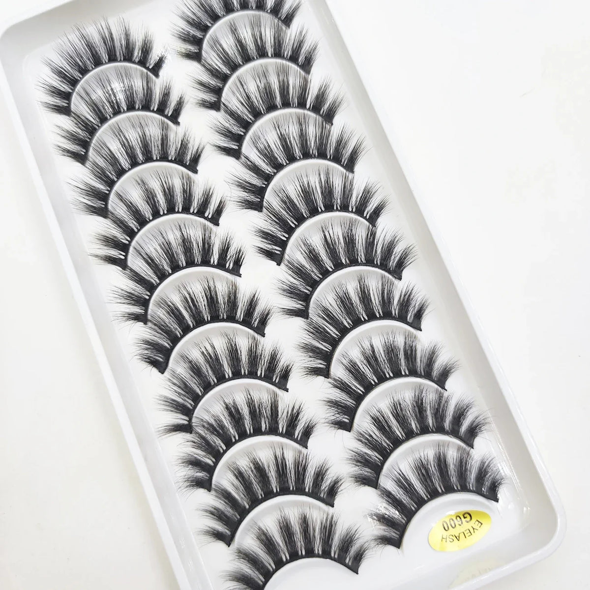 20 Style 10 Pairs Natural 3d Mink Lashes Soft False Eyelashes Cross Messy Dense Eye Lashes Extension Makeup Faux Cils Maquillaje