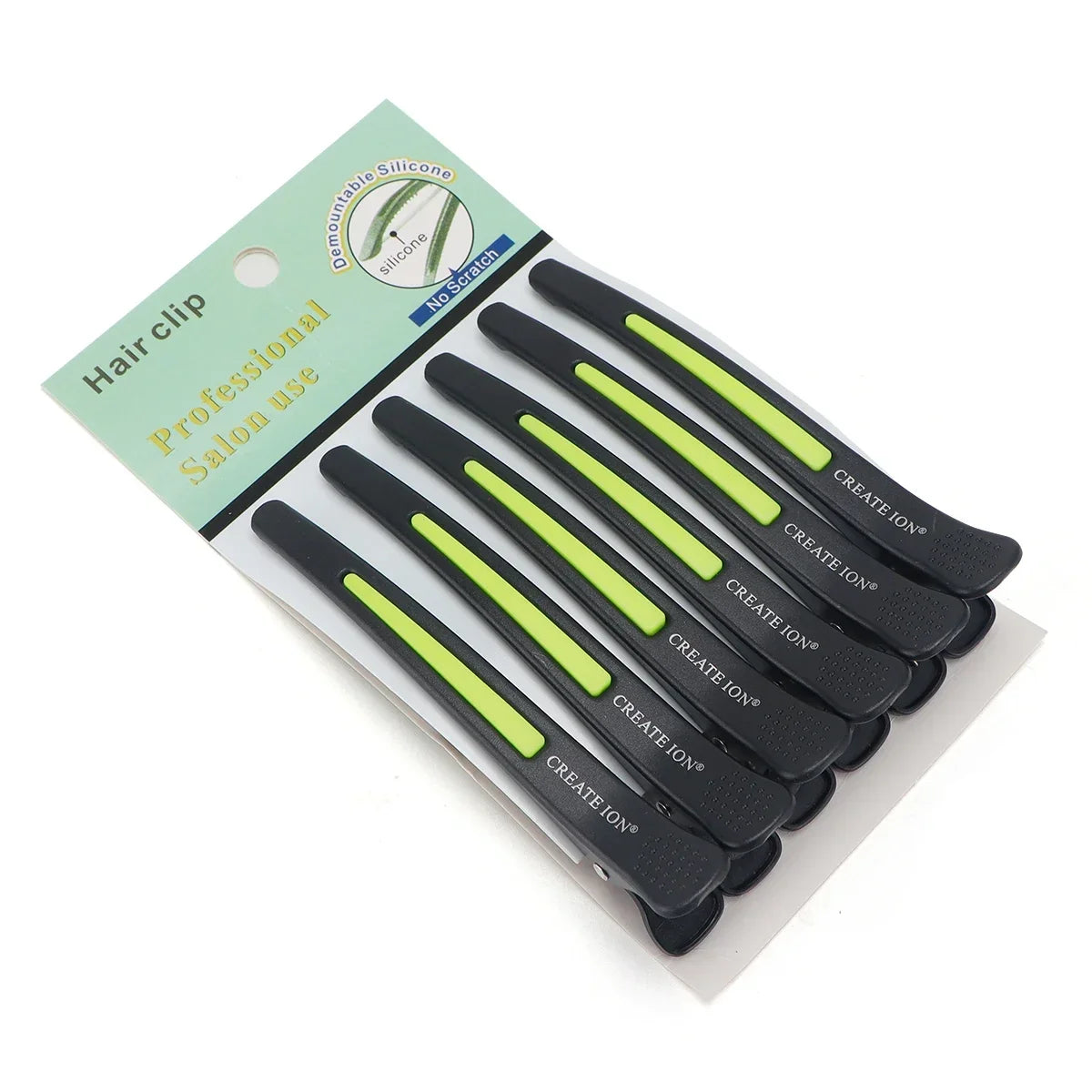 6Pcs Salon Alligator Hair Clips Traceless Hairdressing Clips Claws Section Barbershop Beauty Styling Tools Hairpin Accessories