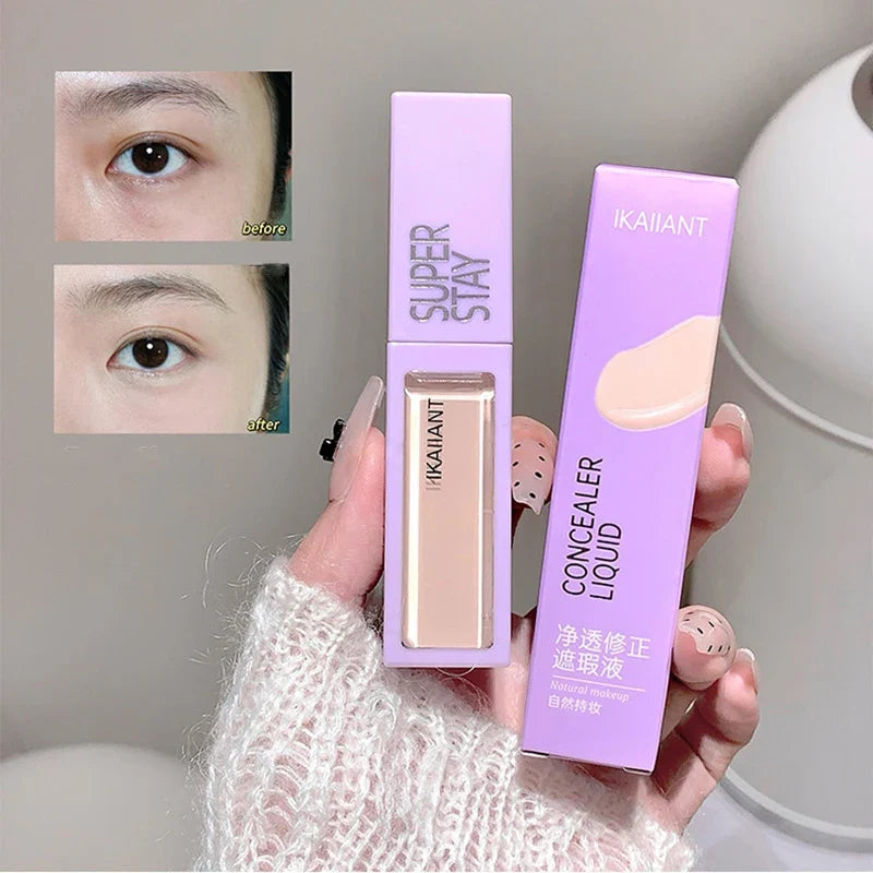 Color Correction Liquid Concealer White Foundation Makeup Base Face Brighten Cover Up Dark Circles Waterproof Concealer Stick