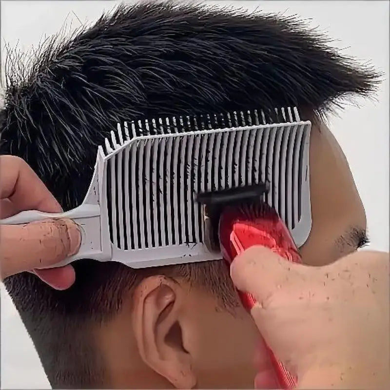 1Pcs Hair Cutting Combs Professional Barber Clipper Flat Top Hair Cutting Comb For Men Fading Comb Salon Styling Tool!~