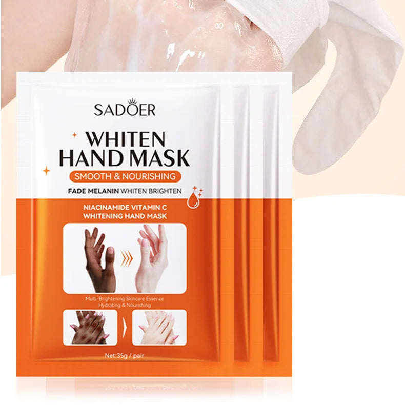 1/2/5 Pairs SADOER Niacinamide Hand Mask Hands peel barb Repair Moisturizing Nourishing Brightening Hand Gloves Hands Skin Care