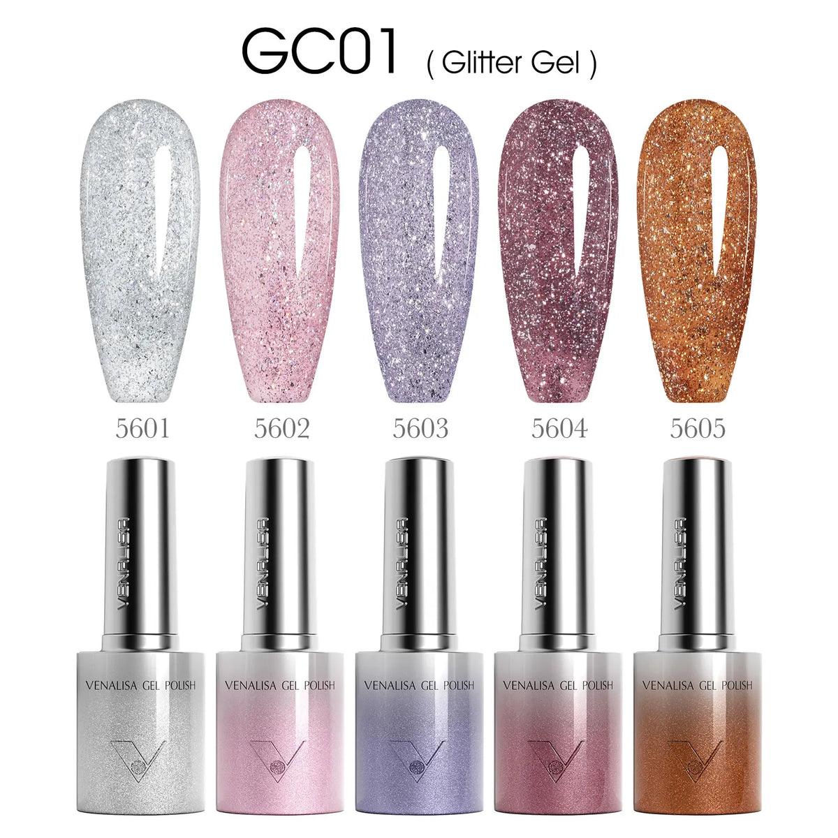 1/5pcsVenalisa Hema/TPO Free Cat Eye Gel Magnet Ultra Flash Nail Gel Polish Diamond Sparkle Soak Off UV LED Varnish Nail Gel