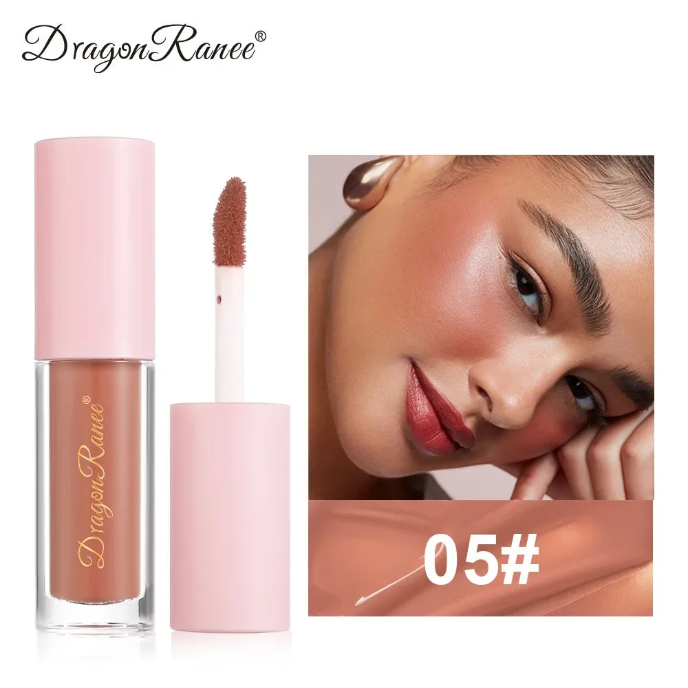 8 Colors Natural Lasting Mini Velvet Matte Liquid Blusher Peach Pink Tone Facial Contour Blush Makeup Women's Cosmetics