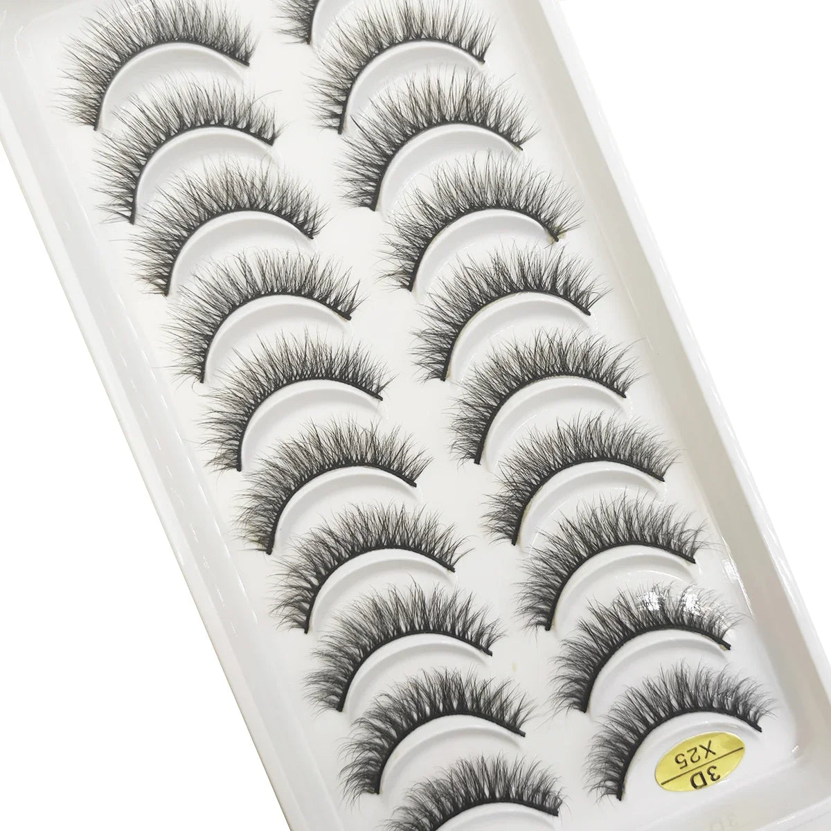 20 Style 10 Pairs Natural 3d Mink Lashes Soft False Eyelashes Cross Messy Dense Eye Lashes Extension Makeup Faux Cils Maquillaje