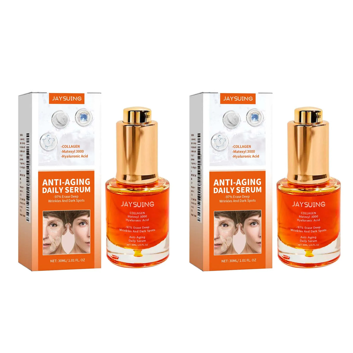 Collagen Firming Face Serum W-rinkles Removal Firming Lifting Anti A-ging Fade Fine Lines Essence Brighten Moisturizing Serum