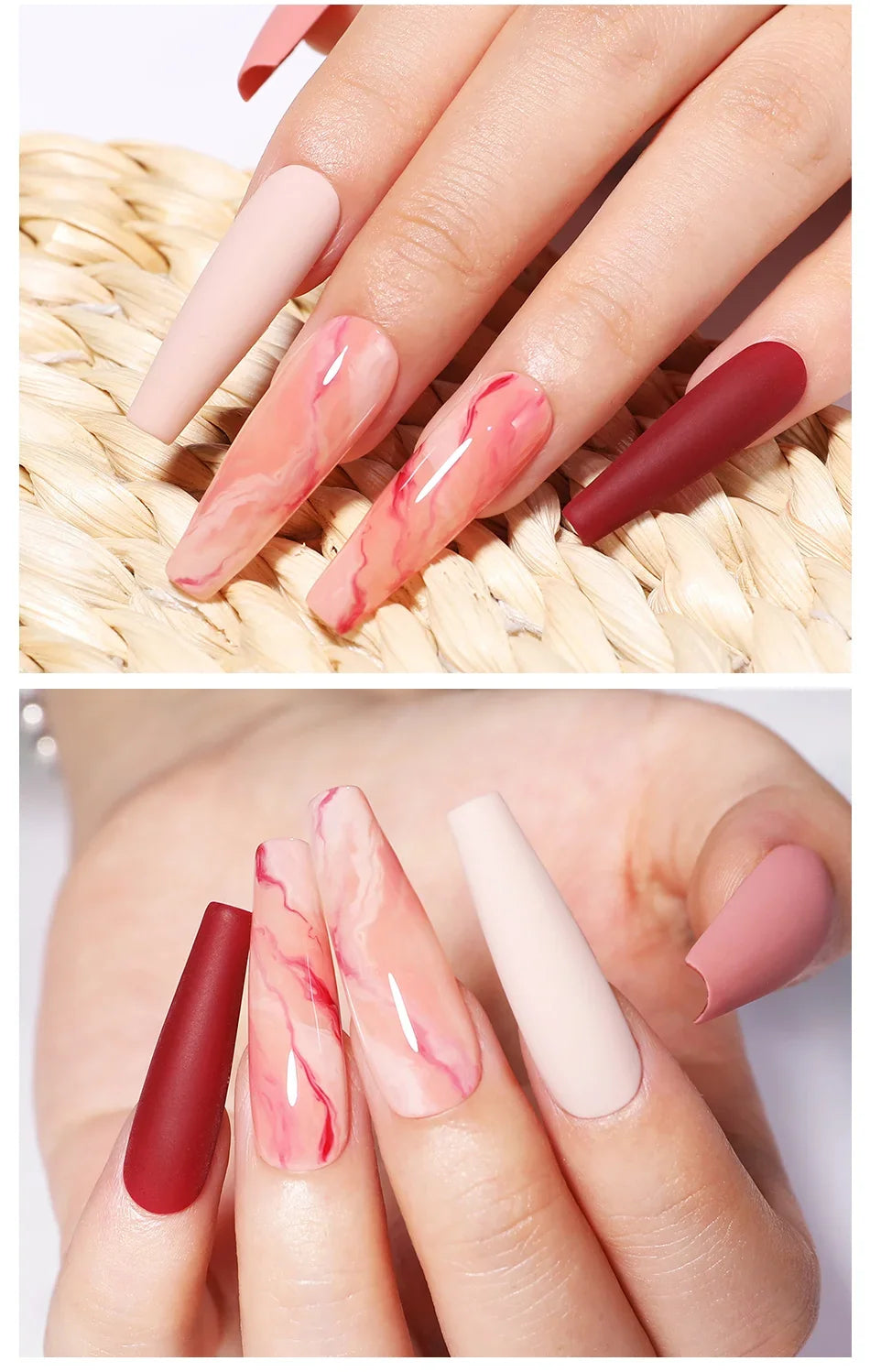 BORN PRETTY 10ml Clear Blooms Gel Polish UV LED Soak Off Nail Art Polish for Spreading Effect Marble Nail Polish Gel Painting