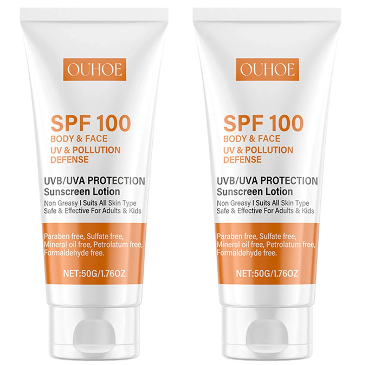 50g Sunscreen SPF100 Whitening Sun Cream for Face Body Oil-control Bleaching Face Moisturizer Sunblock Skin Protective Cream