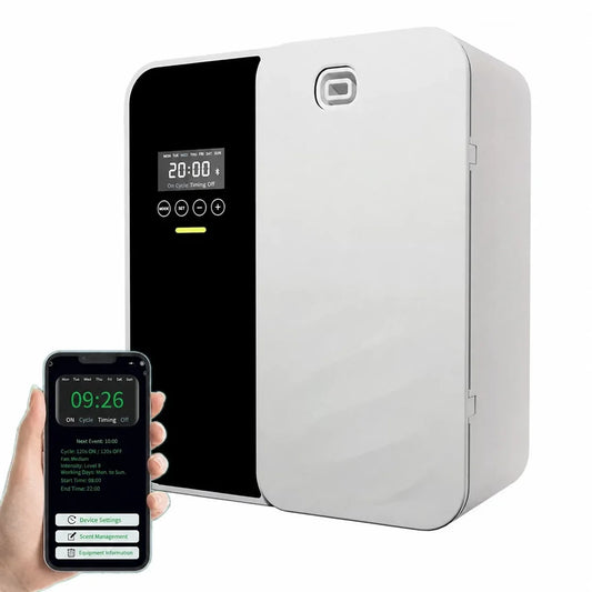 1000m³ Electric Smell Distributor Bluetooth Wall Mounted Fragrance Diffuser Professional Aroma Diffuser Electric Smell for Home