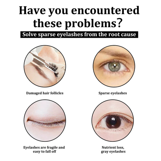 EELHOE Eyelash Enhancer Serum Extension Lash Eyebrow Fast Growth Longer Fuller Thicker Natural Curling Lash Lifting Makeup