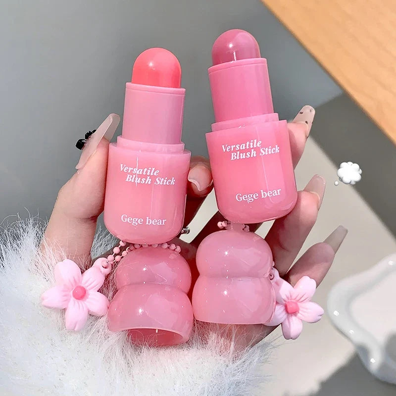 Gege Bear Velvet Liquid Blush Matte Sponge Head Blusher Natural Lasting Brighten Facial Contour Blush Tint Makeup