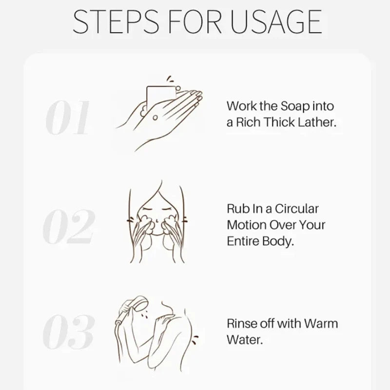 Body Natural Herb Soap For Deep Skin Exfoliation Brightening Body Soap Knees Intimate Parts Armpits Light Nourishing Care Soap