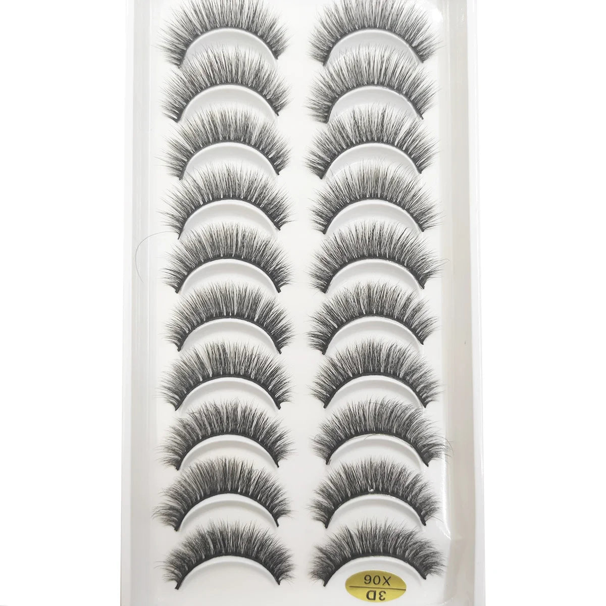 20 Style 10 Pairs Natural 3d Mink Lashes Soft False Eyelashes Cross Messy Dense Eye Lashes Extension Makeup Faux Cils Maquillaje