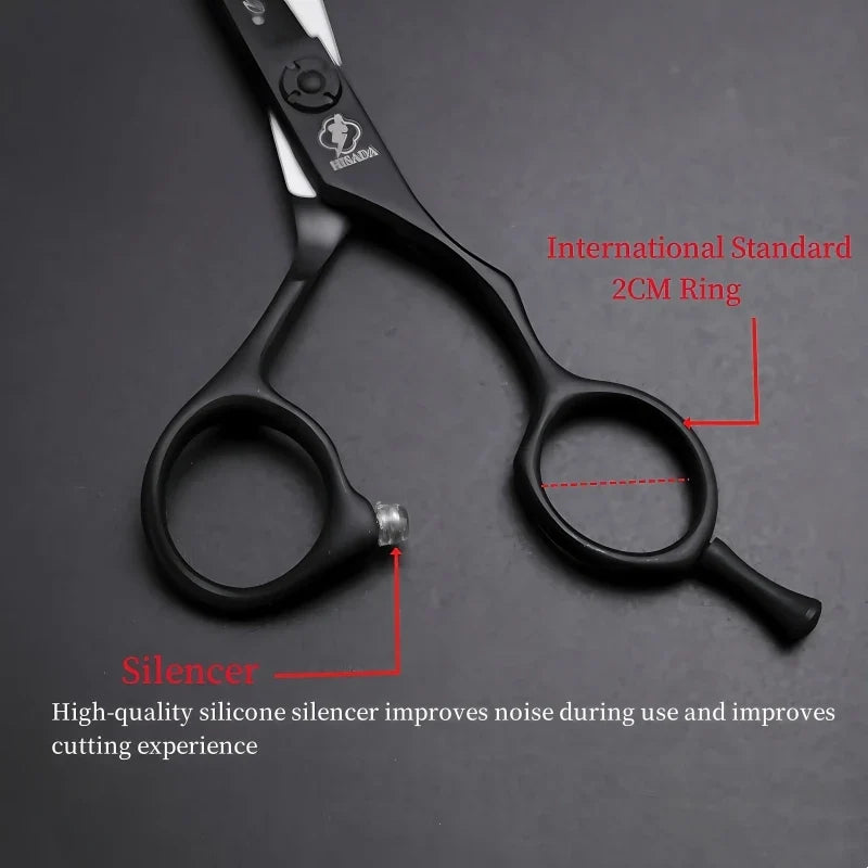 HISADA Hairdressing Scissors Professional Barber Scissors 6.0 Inch Scissors VG10 Material Professional Barber Scissors