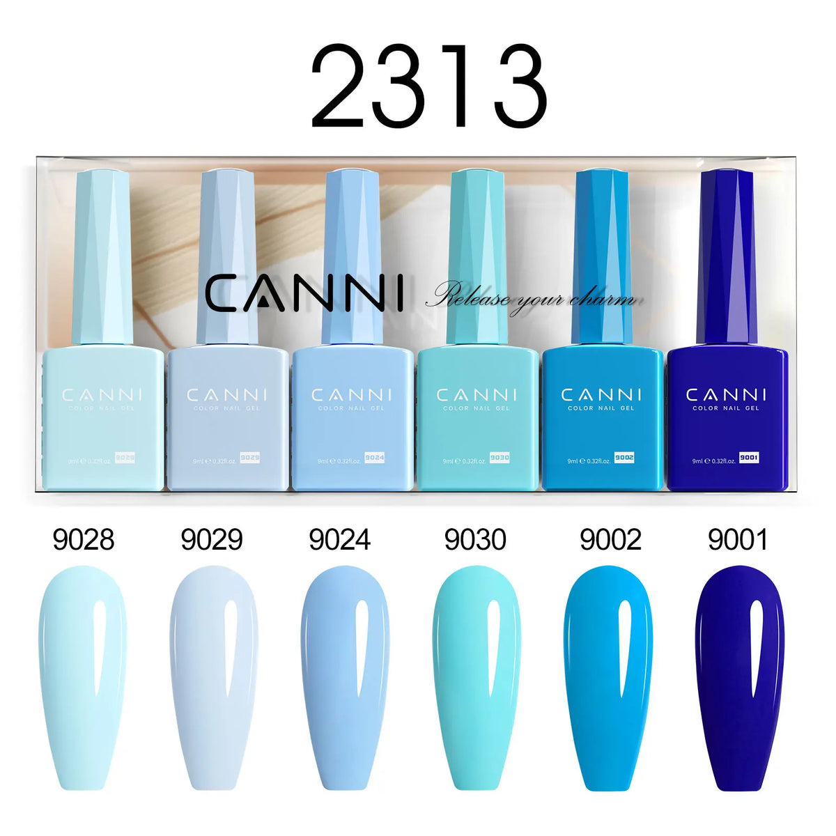 6pcs/kit CANNI Gel Nail Polish TPO FREE Nails Semi Transparent Jelly Pink Collection Soak Off UV LED Gel Diamond Top Coat Set