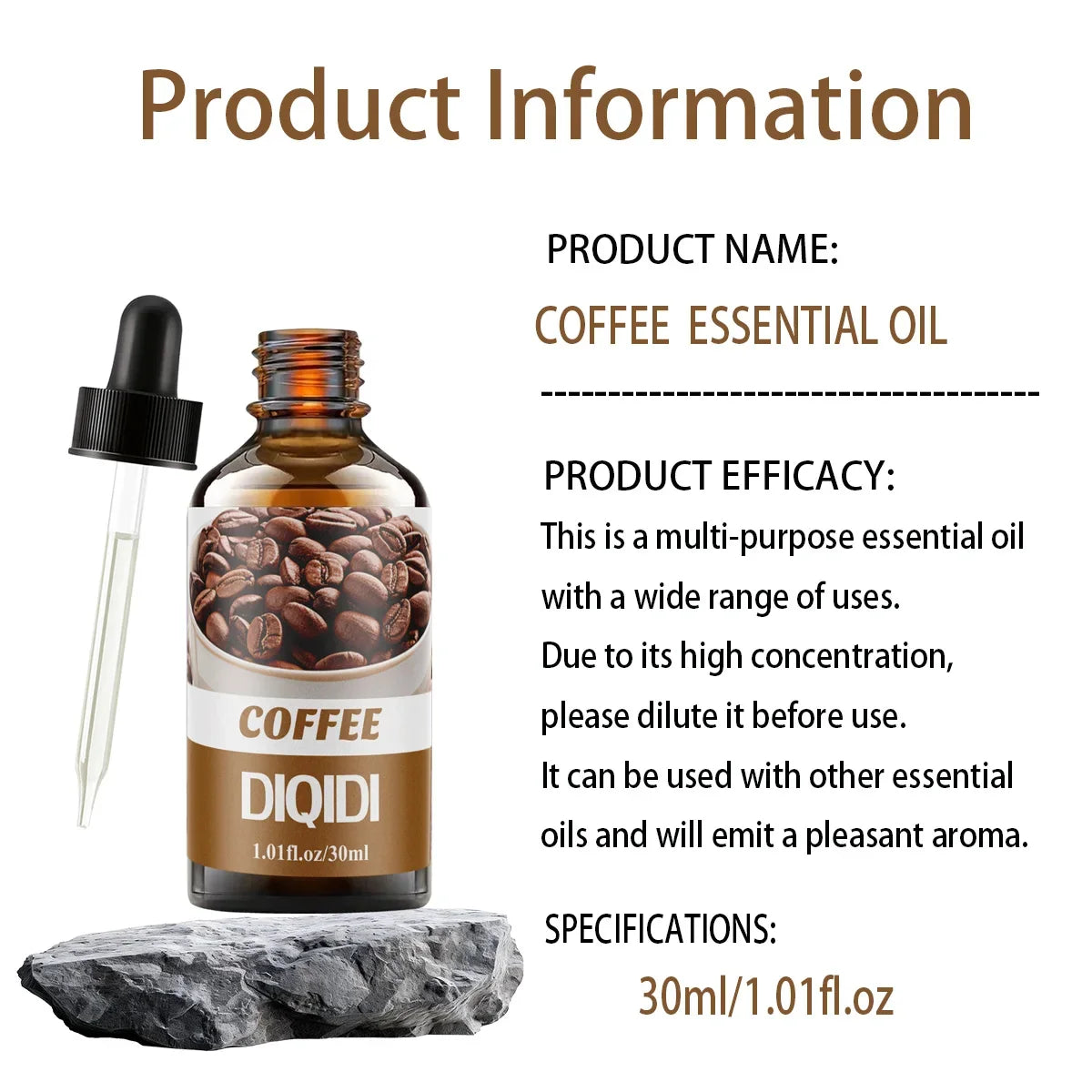 Coffee essential oil, home essential oil, clear air, perfume candle, DIY essential oil, hotel, office, bedroom use. Aromatherapy