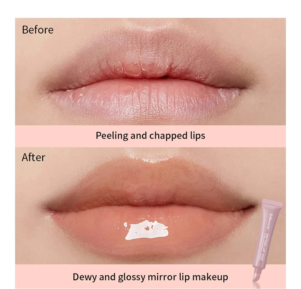10ml Lip Glaze Moisturizing Jelly Lip Enrichment Oil Lasting Water Light Glass Lip Plump Oil Remove Line Lip Protection Serum