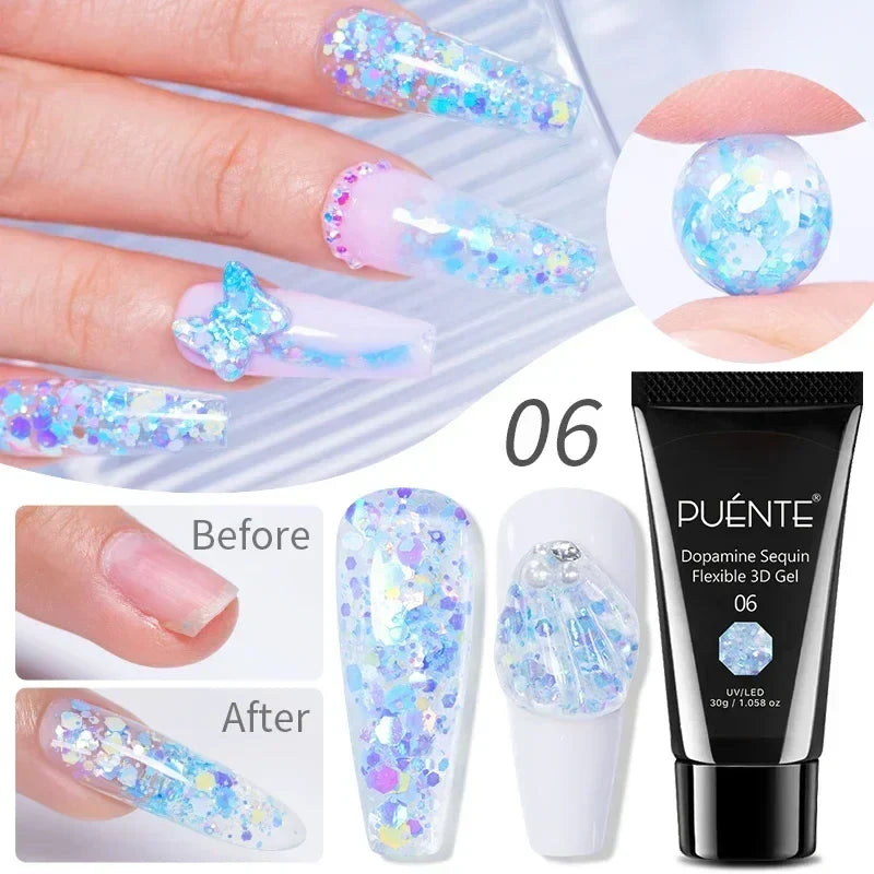 5ml Golden Silvery Metallic Painting Liner Gel Polish Chrome Mirror Effect Semi-Permanent Varnish For Stunning French Nail Art