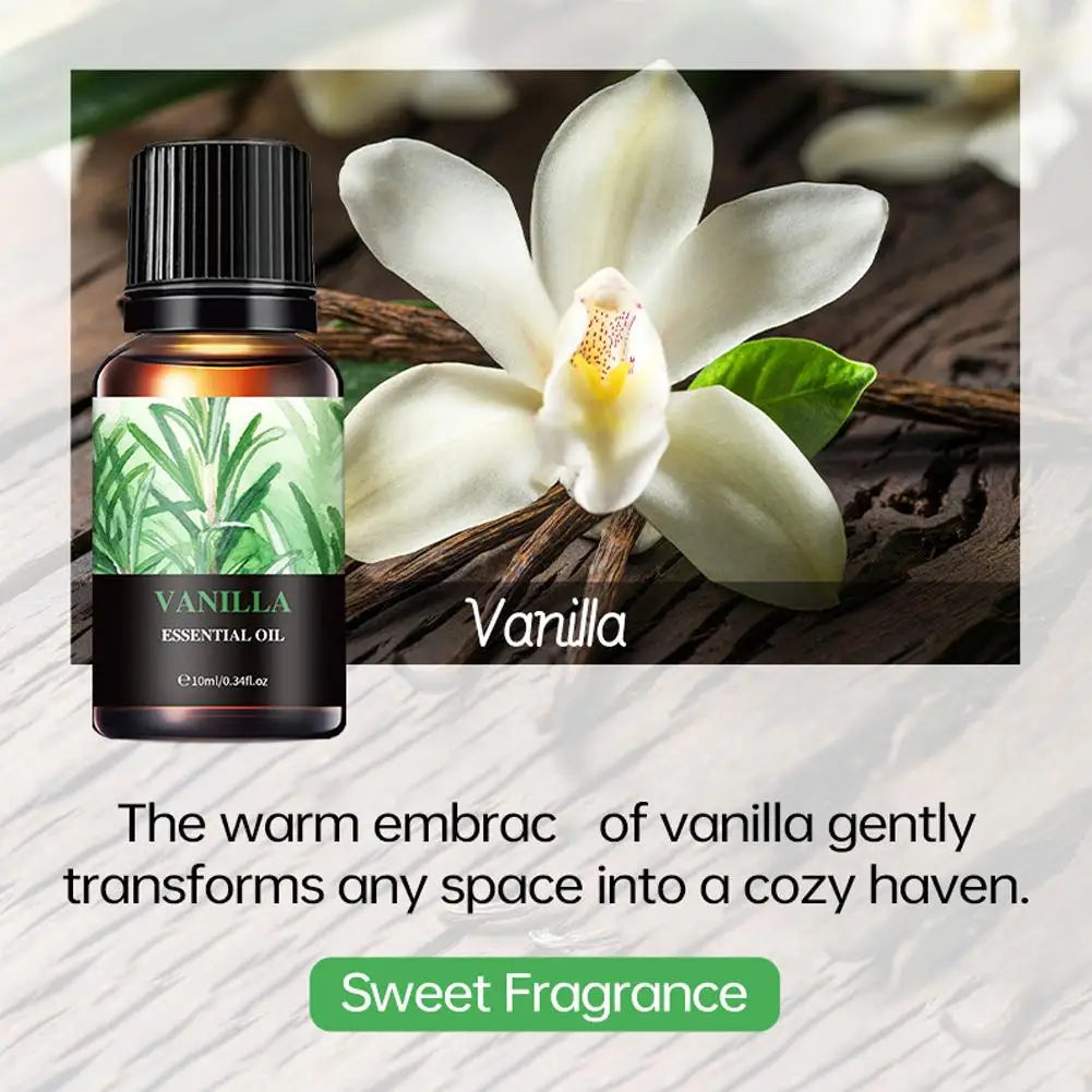 15 Scents Water Soluble Fragrance Oils - 10ml Aromatherapy Oil for Diffuser, Room Deodorizer, Air Freshener, Home & Car