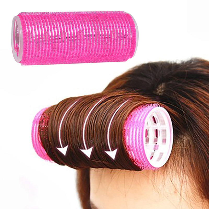 Different Size Self Grip Hair Rollers Magic Curler Plastic Self-adhesive Hair Curling Hairdressing Tool Girl Beauty Styling Tool
