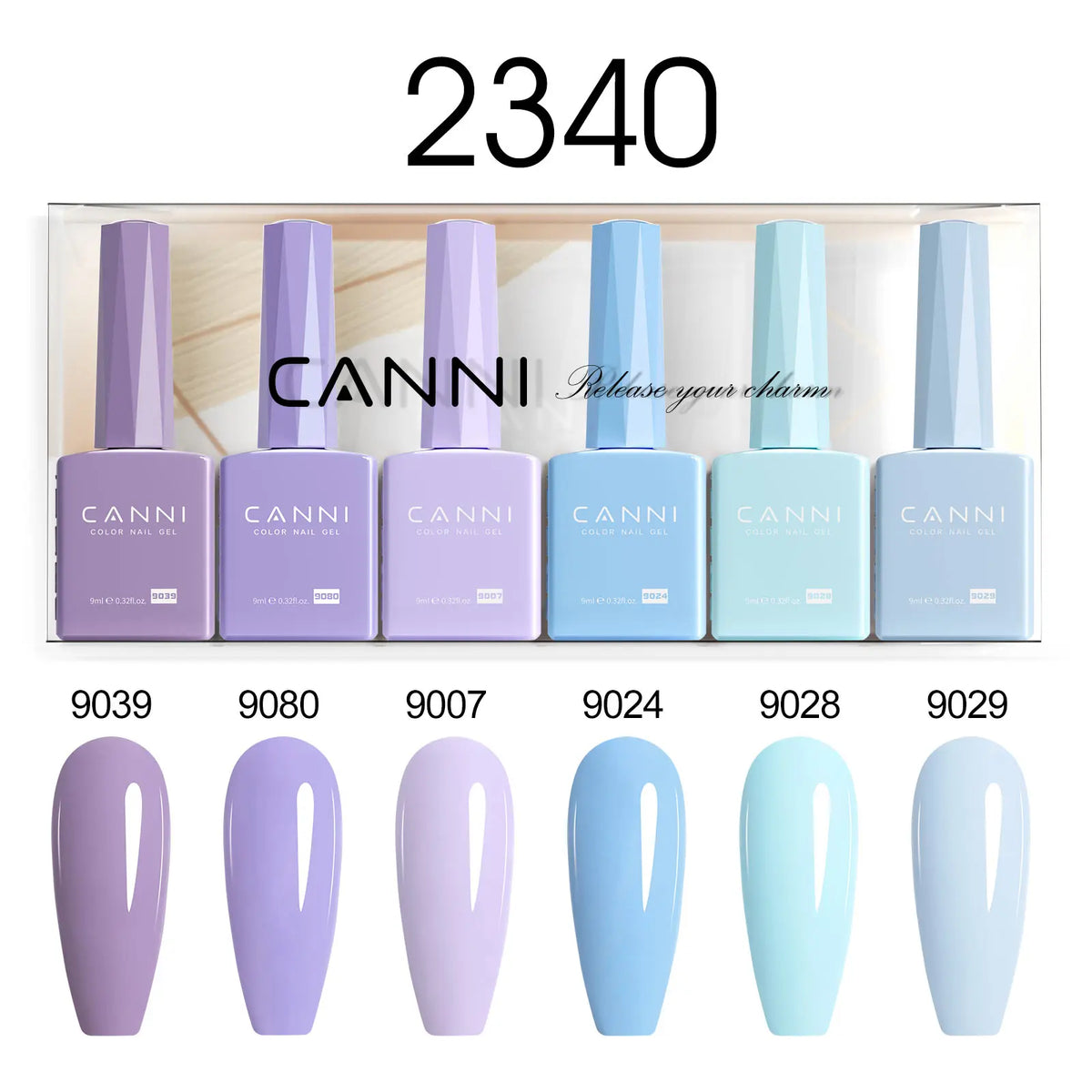 6pcs/kit CANNI Gel Nail Polish TPO FREE Nails Semi Transparent Jelly Pink Collection Soak Off UV LED Gel Diamond Top Coat Set