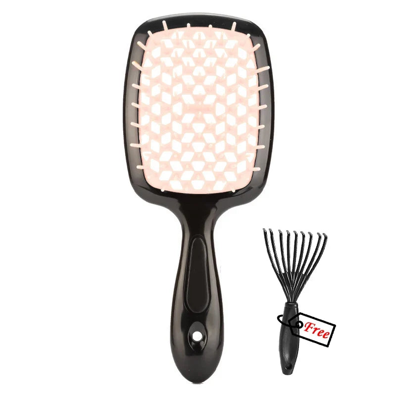 Hair Comb Anti Static Scalp Massage Brush Wet Dry Hair Detangling Styling Comb Salon Barber Brushes Demelante Hair Care Tools