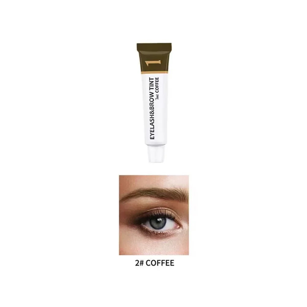 Eyebrow Eyelash Dye Tint Kit Tattoo Eyebrow Mascara Cream Lasting Eye Brow Tint Liquid Paint Brown Black Color Korea Makeup Tool