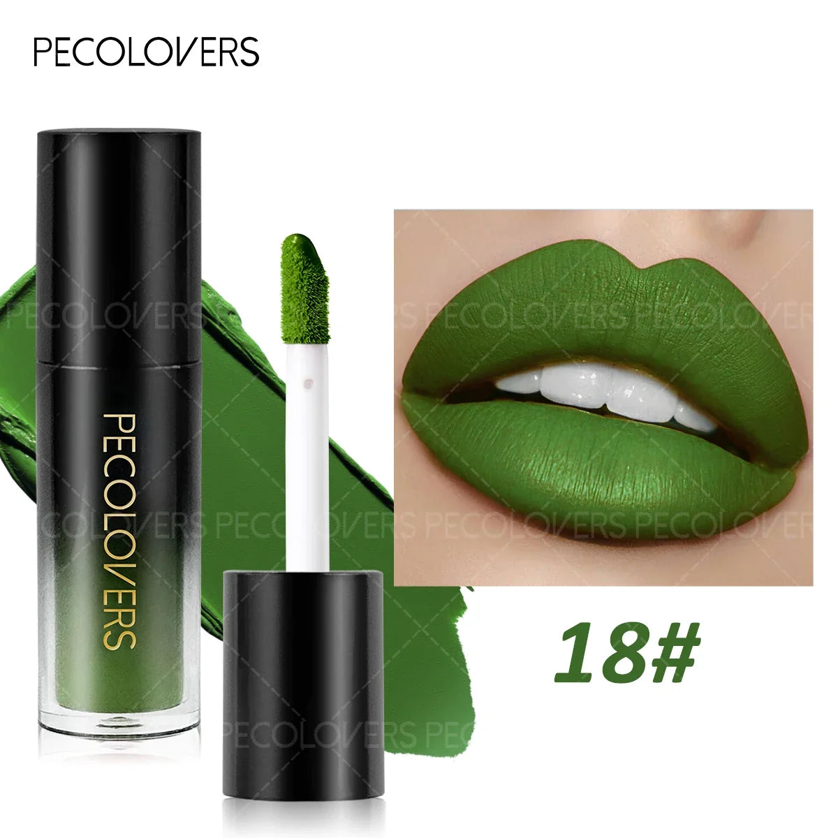 1PC Creamy Texture, Smooth, Green/blue/dark Red, Non-sticky, Gothic Lipstick/lip Gloss, Suitable for HalloweenChristmas Makeup.