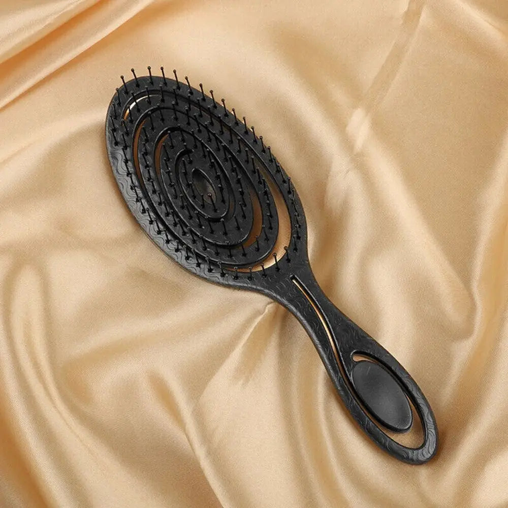 Flexible Hairdressing Styling Comb Soft Pins Massage Comb Hair Combs Wet and Dry Hair Brush