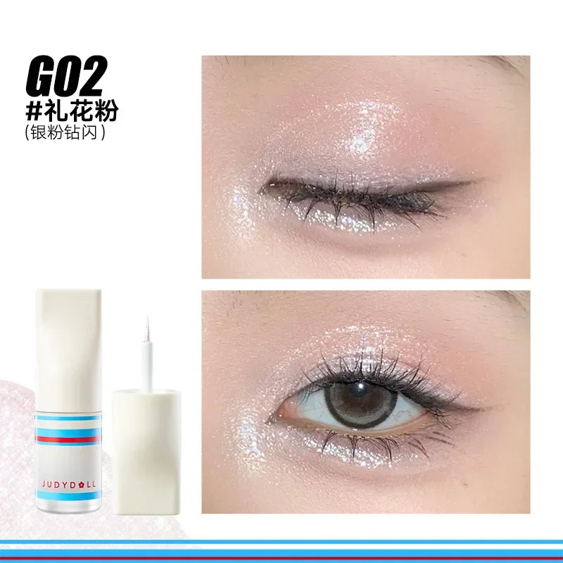 Judydoll Shimmer Metallic Glitter Eyeshadow Highly Pigmented Long Lasting Waterproof Liquid Matte Shadow Eye Makeup Cosmetics
