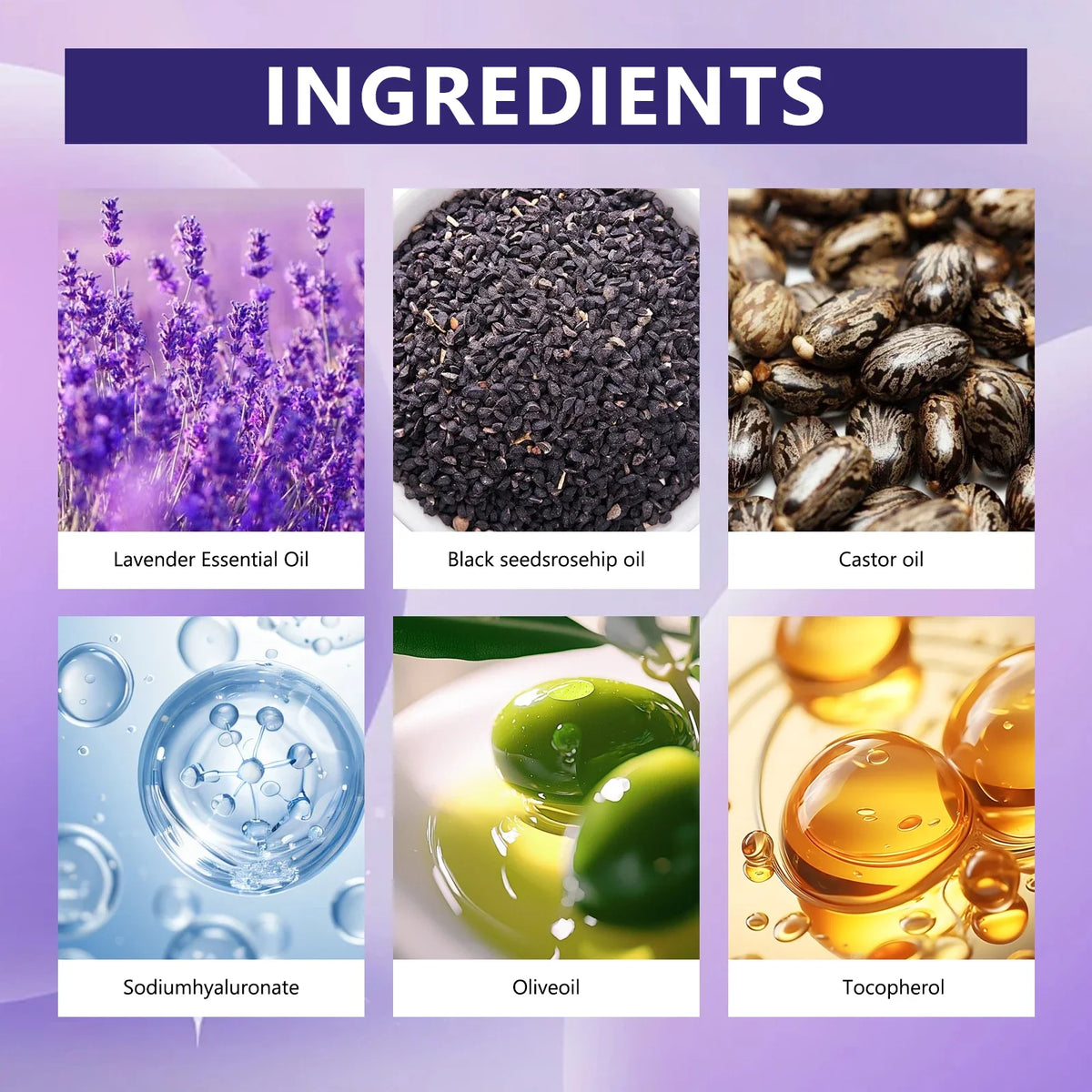 Bakuchiol Anti-Aging Face Oil 60ml - Natural Retinol Alternative with Lavender, Promotes Glowing, Youthful-Looking Skin.