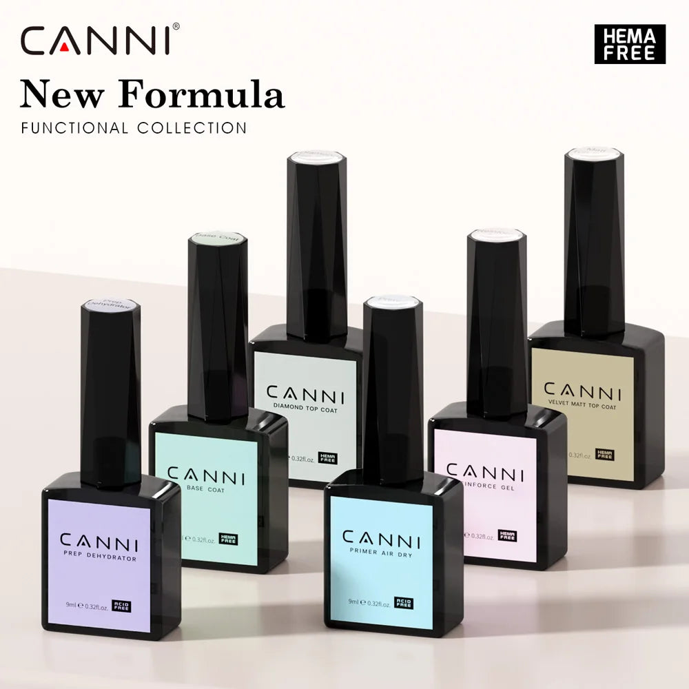 CANNI 9ml Gel Nail Polish 144Colors HEMA/TPO FREE Gorgeous Color Full Coverage Soak Off UV LED Semi Permanent Gel Varnish  Nails