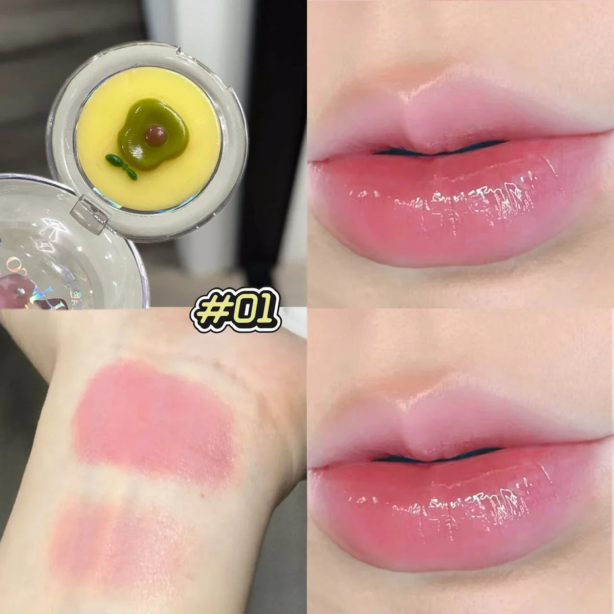 Herorange Tinted Lip Balm Moisturizing Anti-Dry Reduces Lip Lines for Autumn Winter