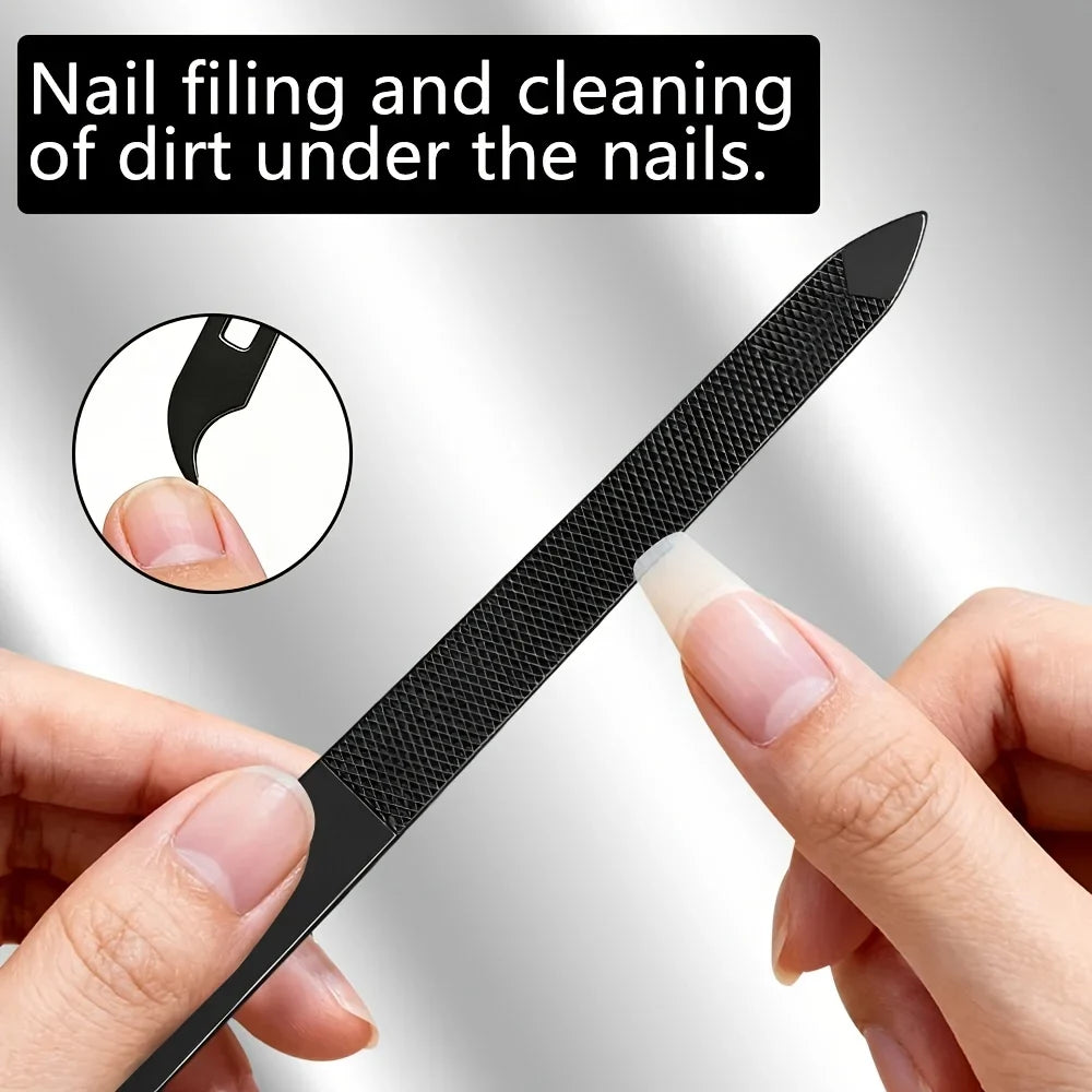 1/13pcs Stainless Steel Heavy-Duty Toenail Clipper Set Suitable for Thick Nails And Ingrown Nails, Nail Clippers, Nail Files