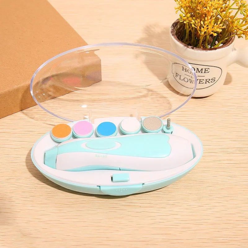 Electric Nail Polisher Baby Automatic Nail Clipper Multifunctional Portable Nail File Children's Nail Clipper Set Baby Care