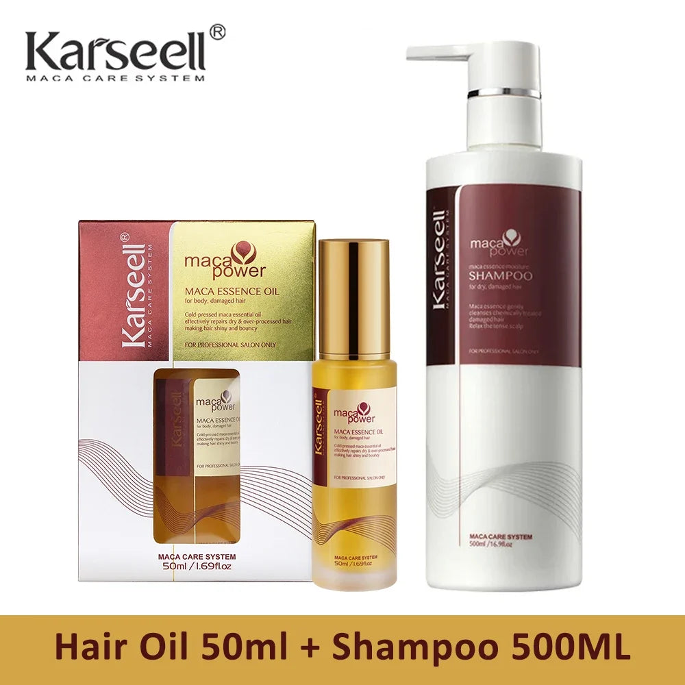 Karseell Hair Oil for Hair Healing Cold Pressed Weightless Moroccan Argan Oil Hair Serum for Nourish and Repair Damaged Hair