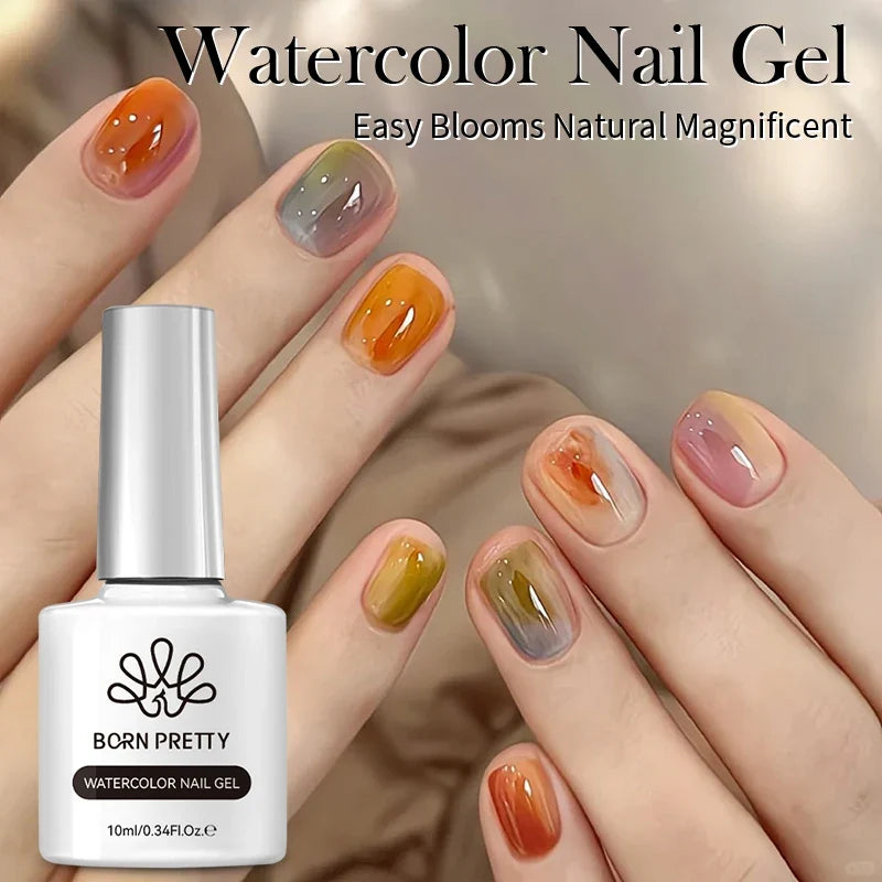 BORN PRETTY Gold Pink Cat Magnetic Gel Polish 10ml Water Light Spaking Glitter  Soak Off UV Semi Permanent Varnish Manicure