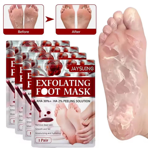 Foot Fruit Acid Exfoliating Peel Mask Dry Rough Cracked Feet, Soothing Your Feet & Heel, Make Feet Smooth And Soft Pure natural