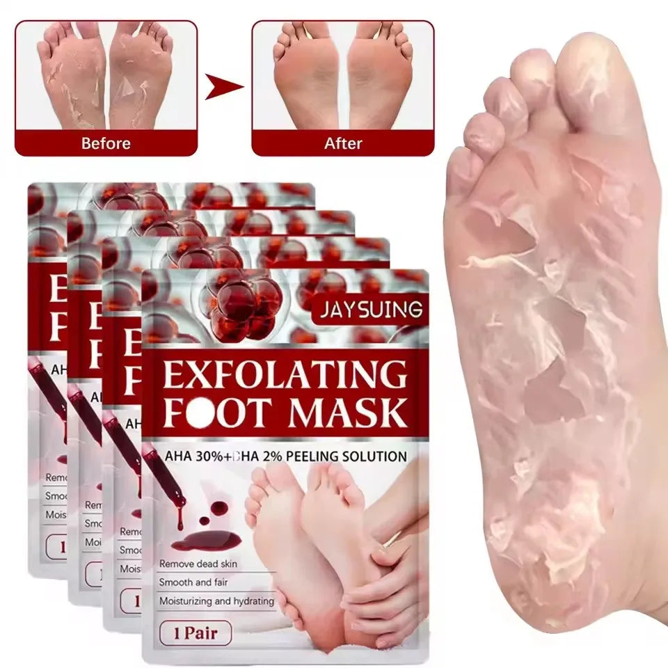 Foot Fruit Acid Exfoliating Peel Mask Dry Rough Cracked Feet, Soothing Your Feet & Heel, Make Feet Smooth And Soft Pure natural