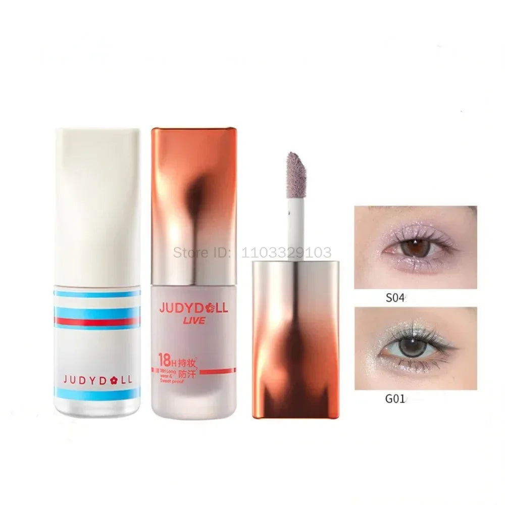Judydoll Shimmer Metallic Glitter Eyeshadow Highly Pigmented Long Lasting Waterproof Liquid Matte Shadow Eye Makeup Cosmetics
