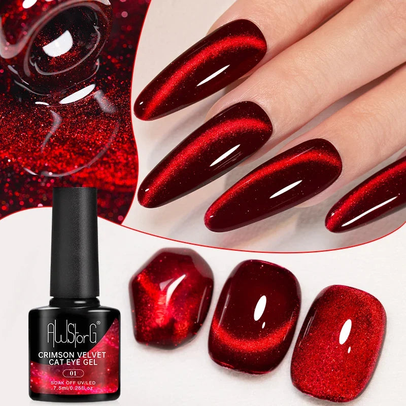AWStorG 5ML Super Silver Metallic Gel Nail Polish Metal Effect Painting Gel Chromes Varnis Semi Permanent for Nail DIY