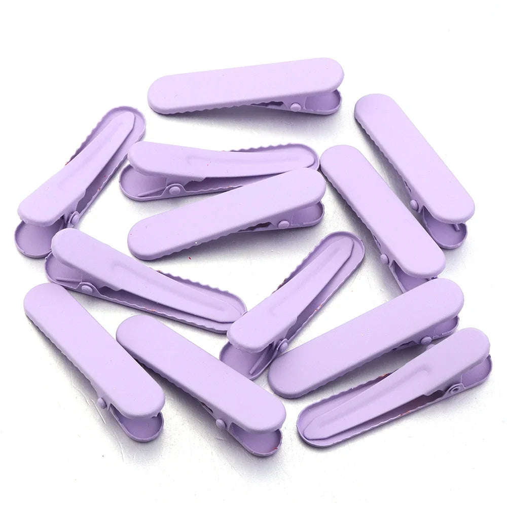 20Pcs Candy Color Professional Hairdressing Salon Hairpins Iron Duckbill Hair Clips DIY Alligator Hair Care Styling Tools