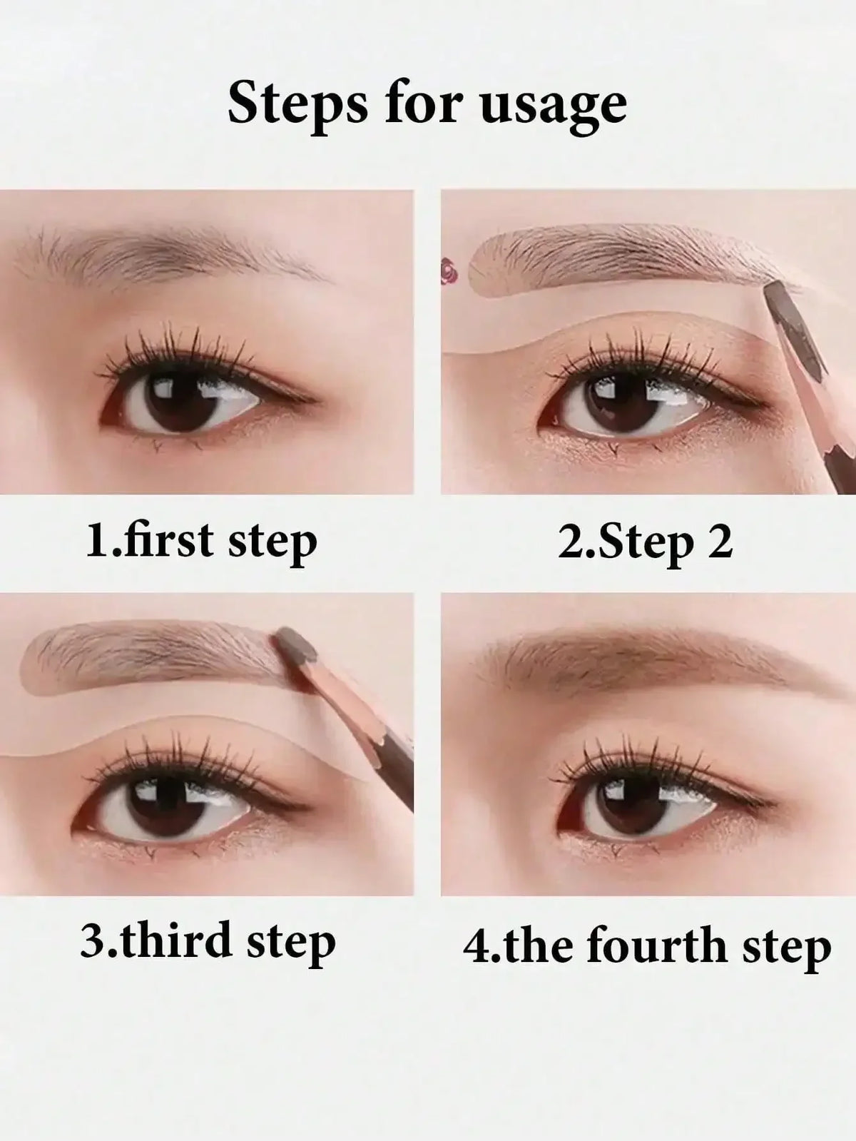 24 Styles Eyebrow Shaping Stencils - Grooming Kit for Women - Perfect for Beauty Modeling and Makeup Application