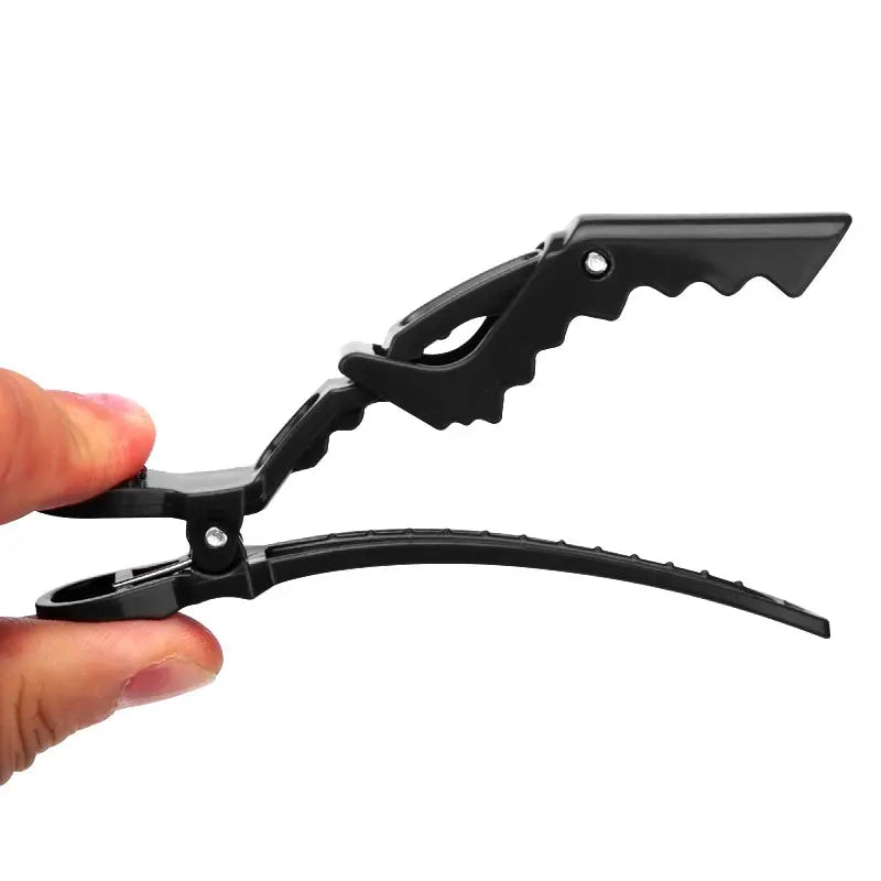 6-12Pcs Hairdressing Alligator Clip Salon Perm Hair Dye Plastic Hairpin Wig Clip Haircut Partition Styling Clip Supplies