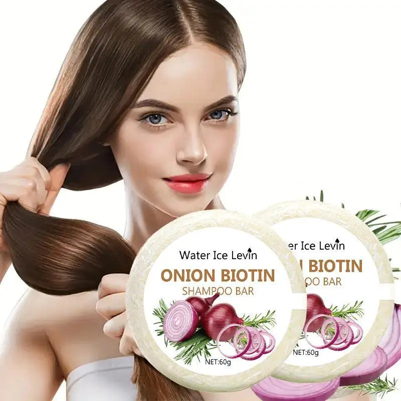 55g/60g Onion Rosemary Shampoo Soap, Handmade Soap Oil Control And Dandruff Removal Soap For Both Men & Women