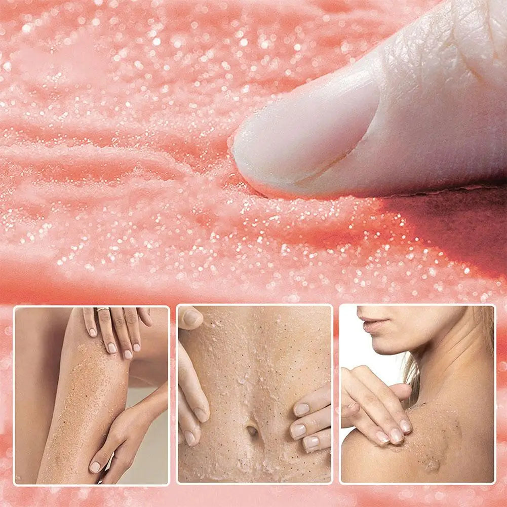 Body Scrub Exfoliating Salt Scrub, Removes Dead Skin, Natural Face Foot Hands Exfoliation Deep Cleansing & Moisturize Skincare